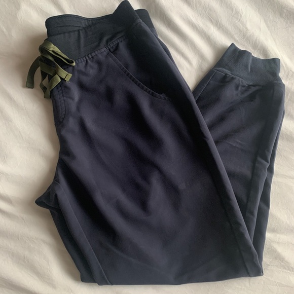 Figs scrub pants zamora jogger quiet navy M petite - Picture 1 of 1